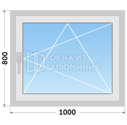 Алюминиевое остекление арочное теплое AL-755